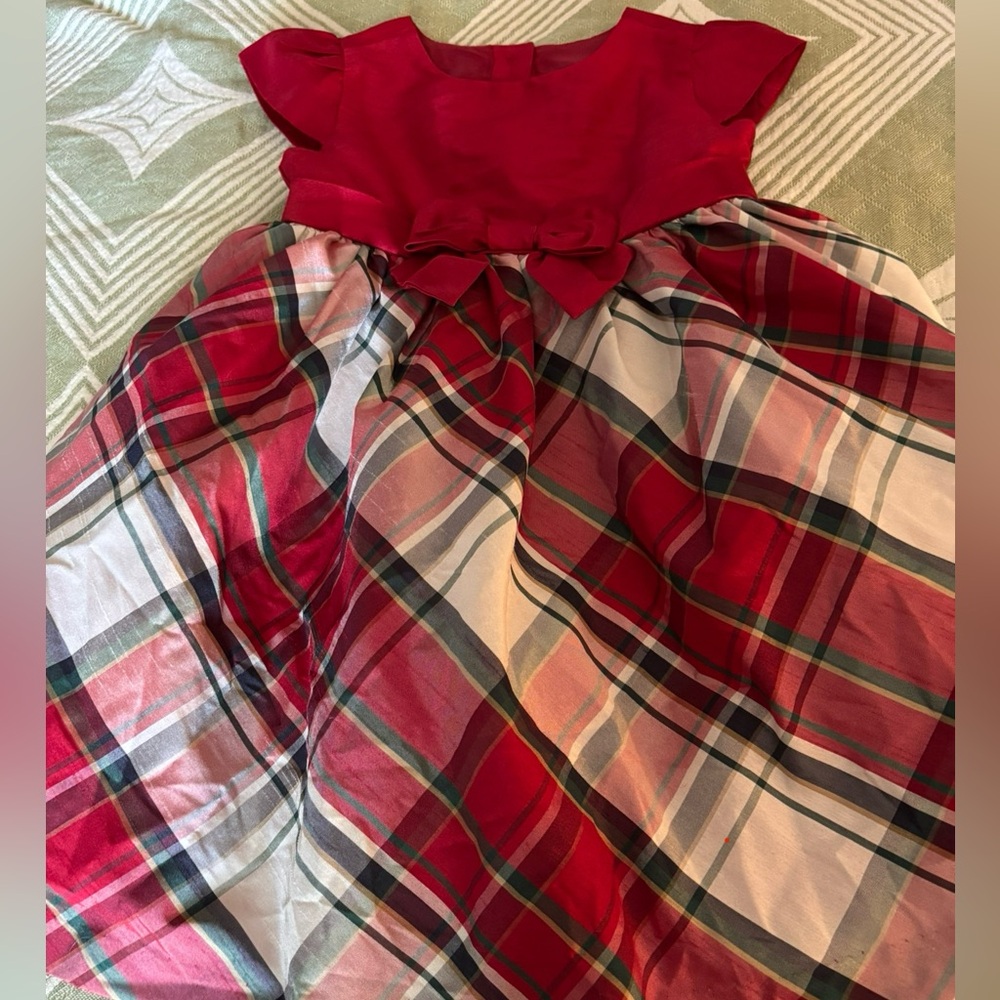 Gymboree Christmas Plaid Formal Dress